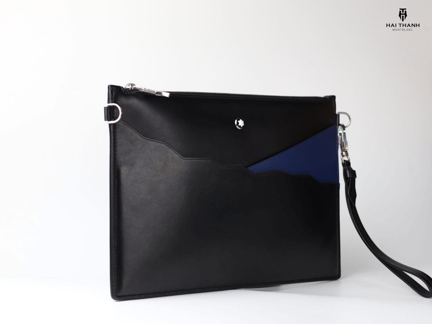 Montblanc Chính Hãng Clutch Montblanc Meisterstuck Pouch 129676 chính hãng