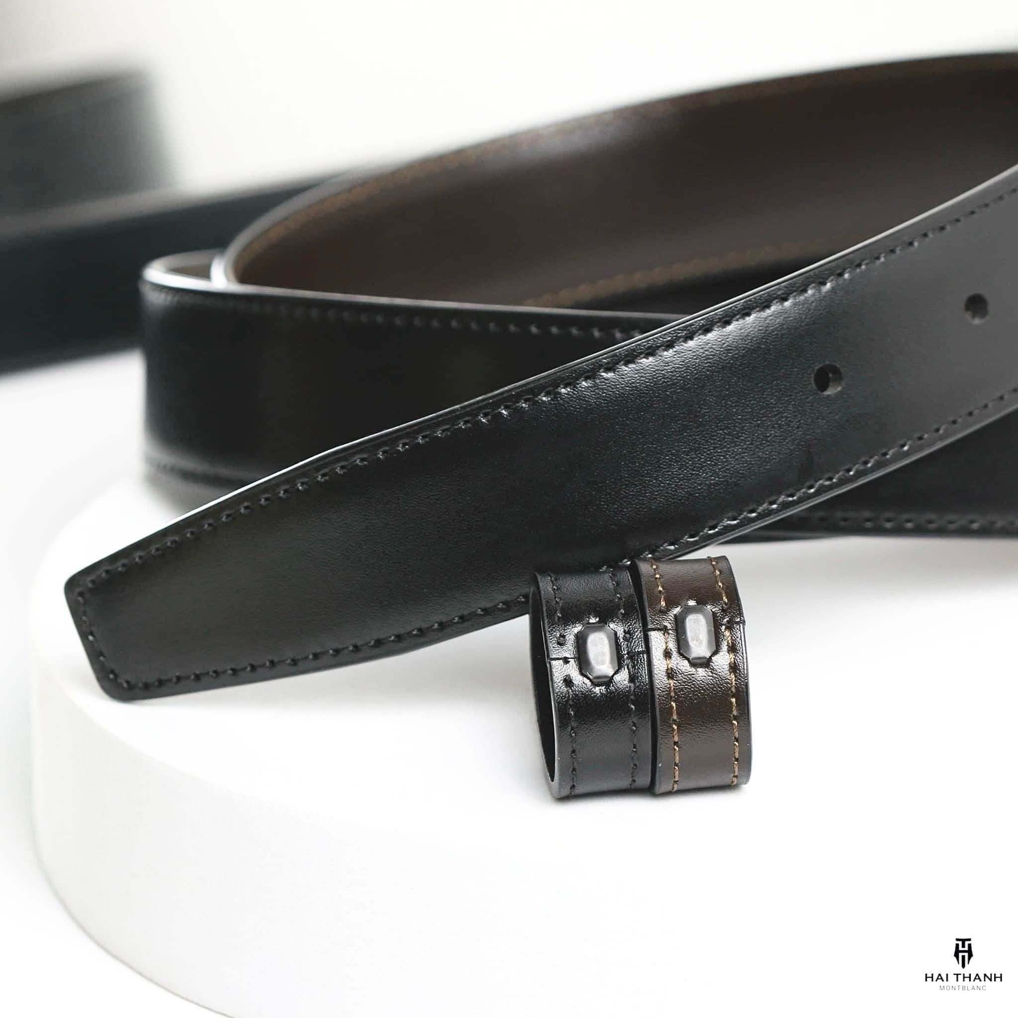 Dây Lưng Montblanc Chính Hãng Dây Lưng Montblanc Black/Brown Reversible Cut-to-Size Business 114423 chính hãng