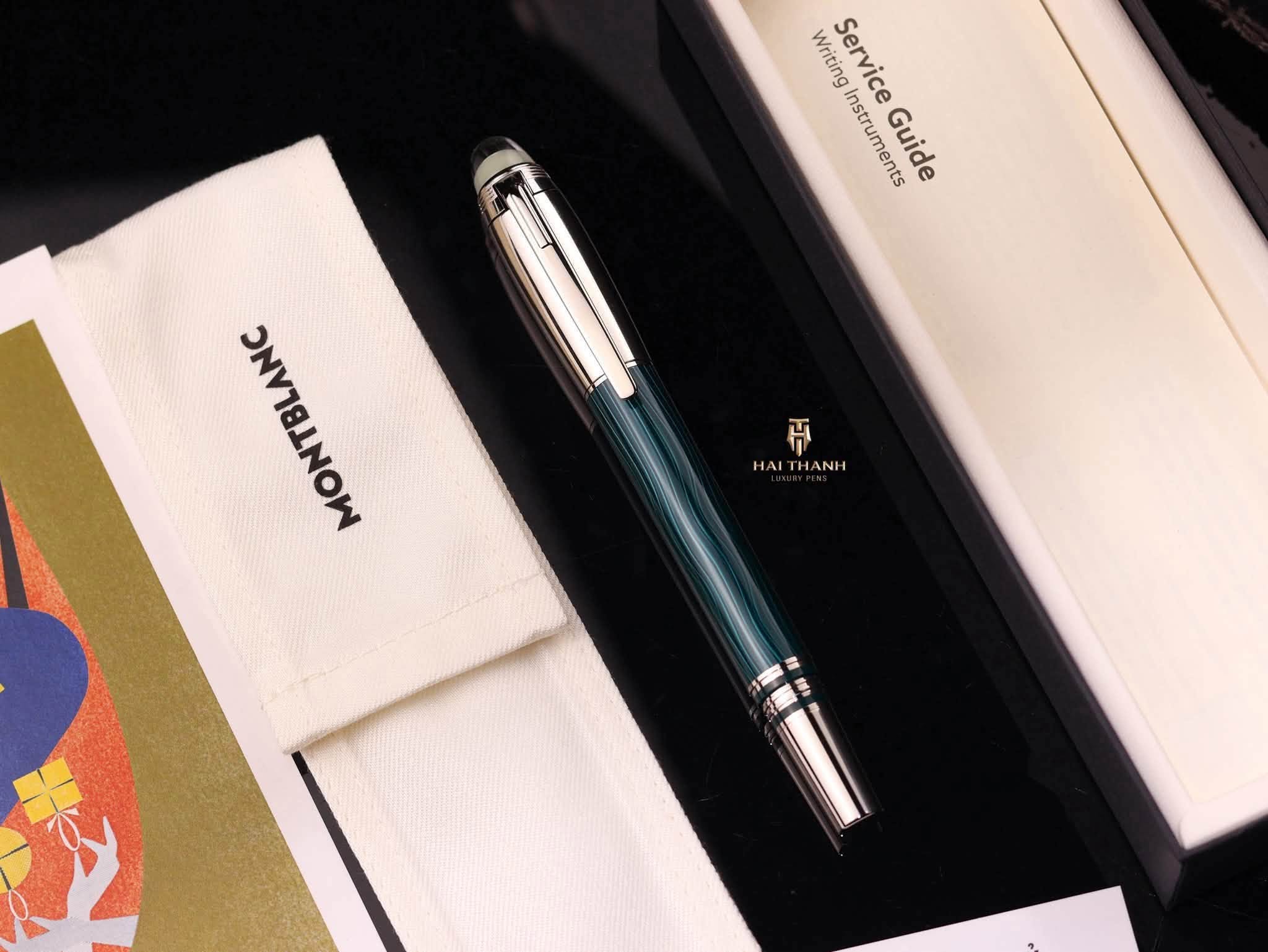 Bút Montblanc Chính Hãng Bút Dạ Bi Montblanc Starwalker Polargreen Metal chính hãng